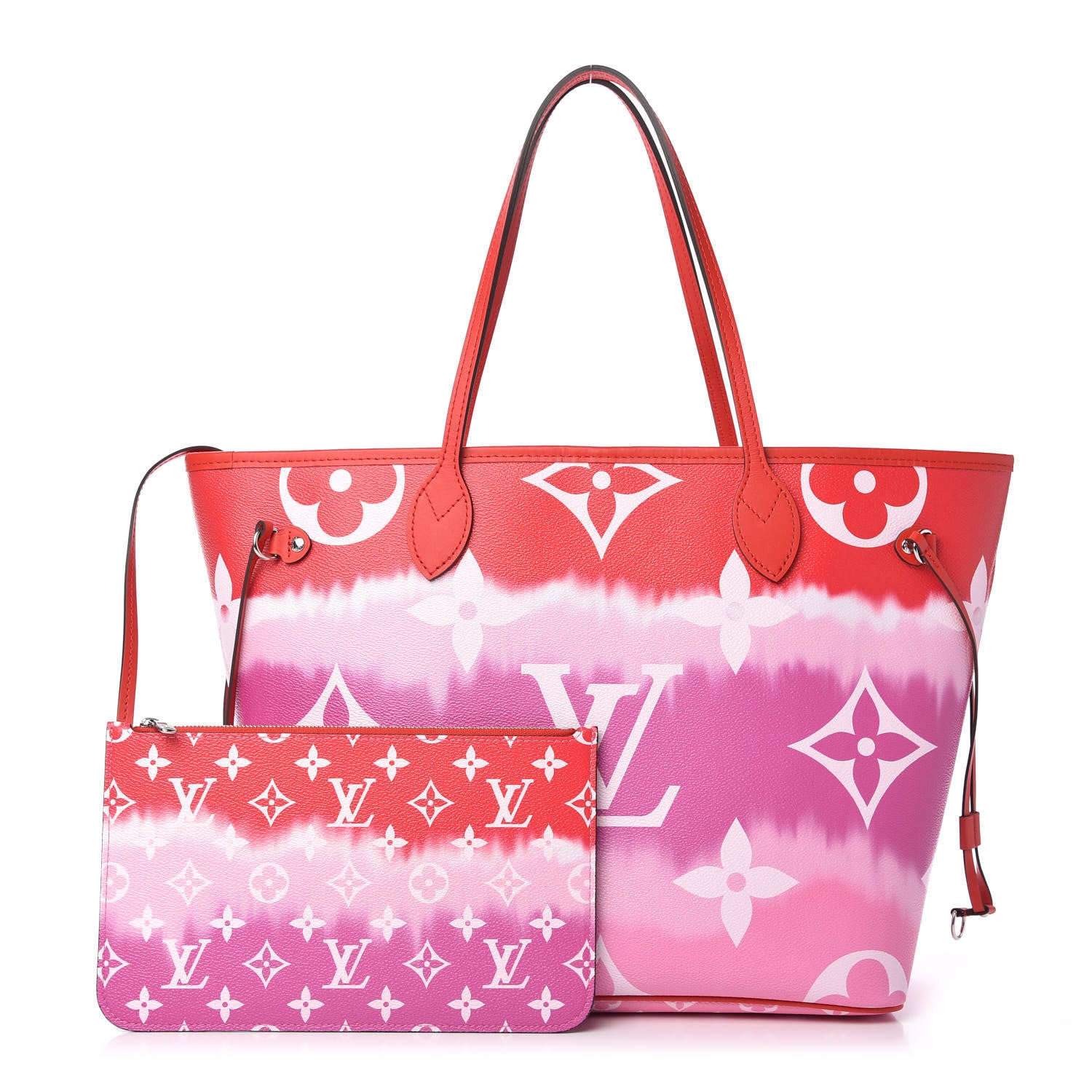 Louis Vuitton Monogram Escale Neverfull MM Rouge 1 of 10