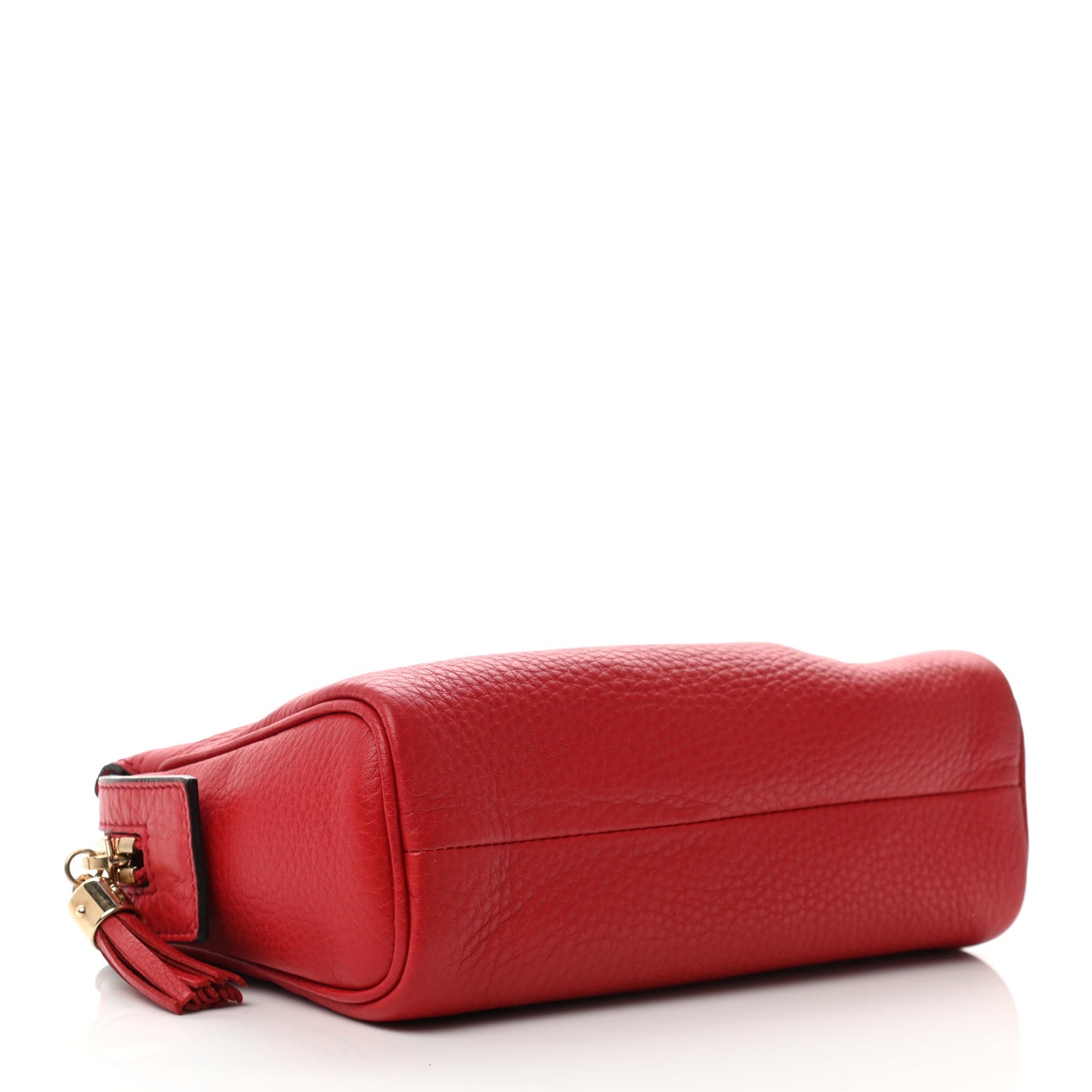 Pebbled Calfskin Soho Cosmetic Case Tabasco Red