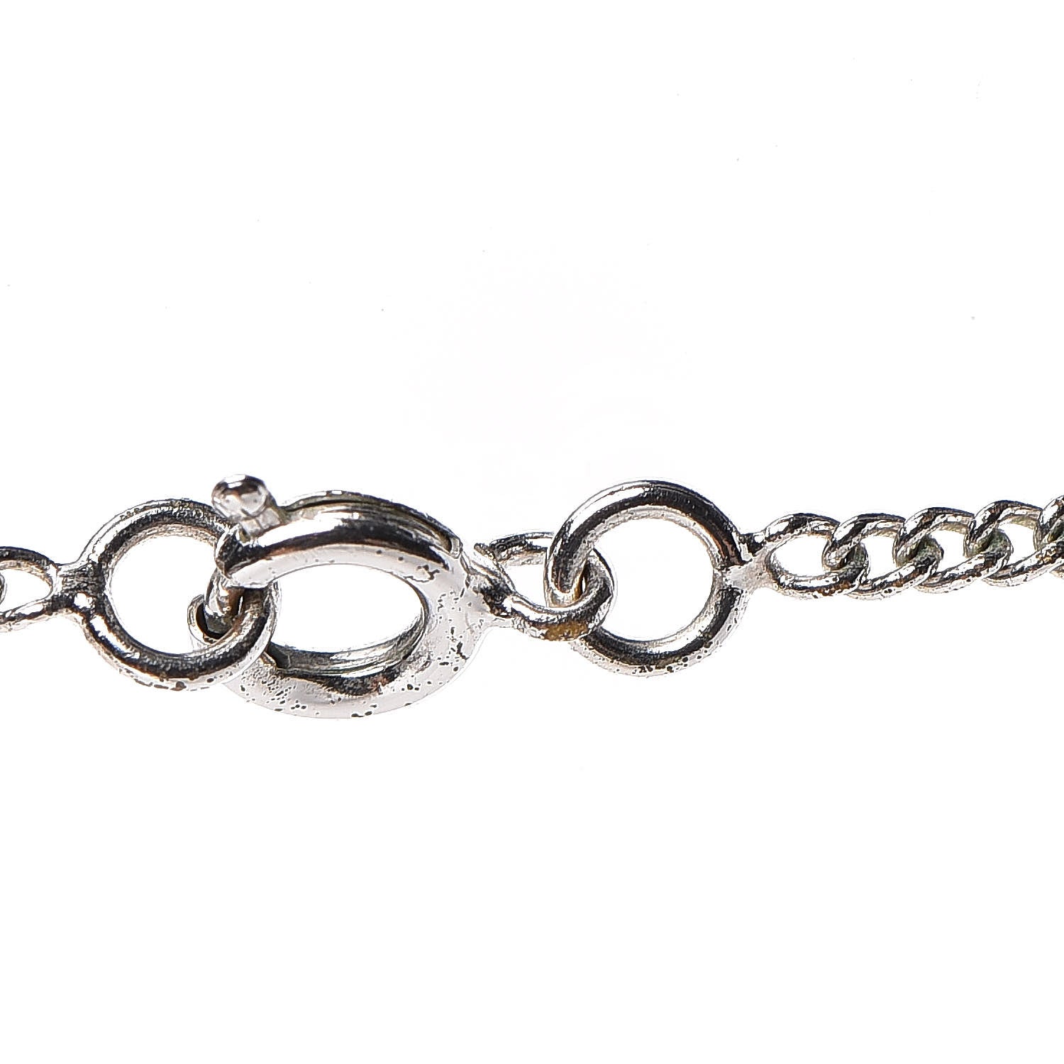 Chanel Crystal CC Necklace Silver 5 of 5