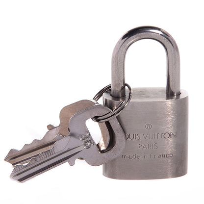 Louis Vuitton Brushed Titanium Lock and Key Set 2 of 4