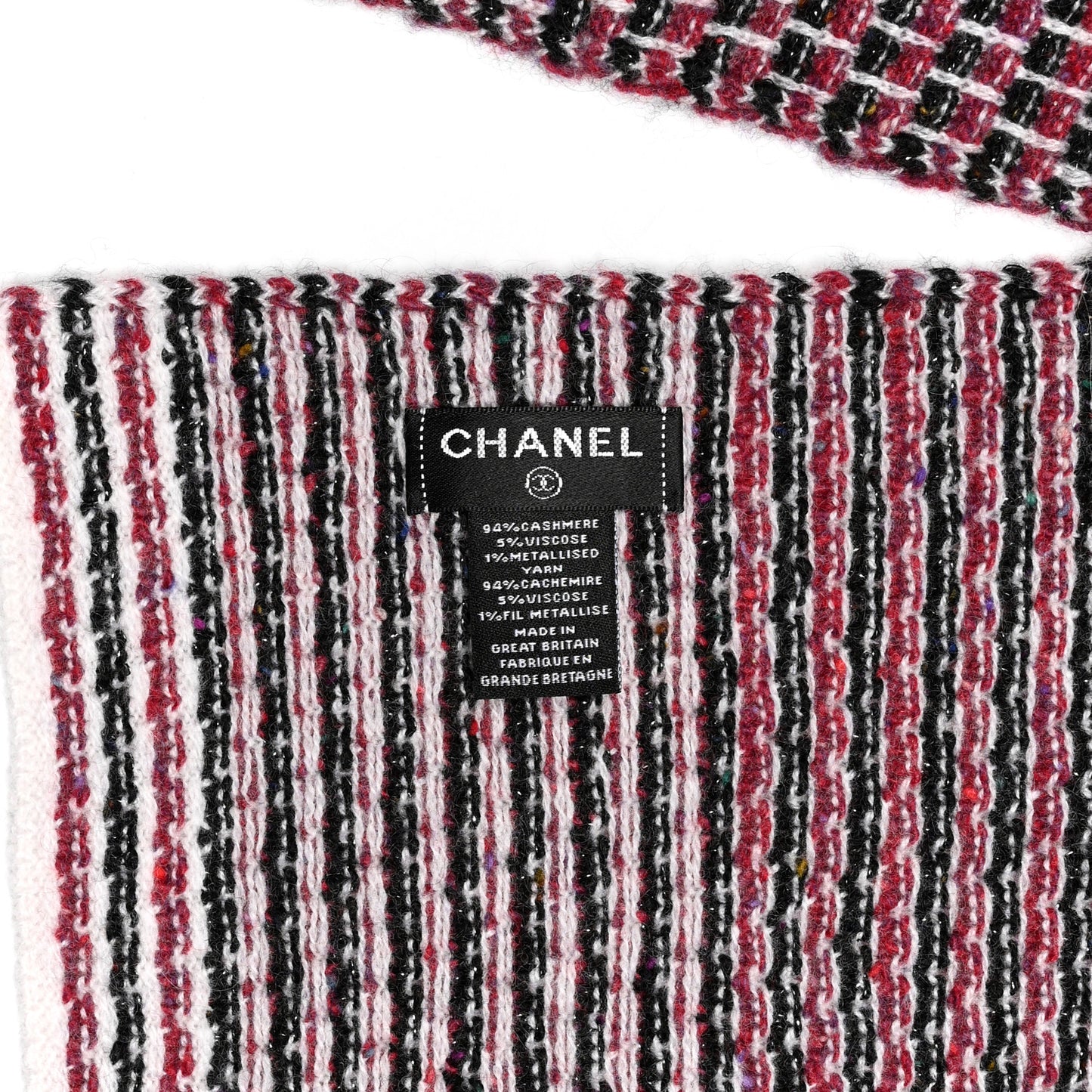Cashmere Blend CC Scarf Pink Multicolor