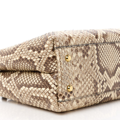 Bottega Veneta Snakeskin Intrecciato Small Andiamo Shoulder Bag Roccia Fondant 10 of 11