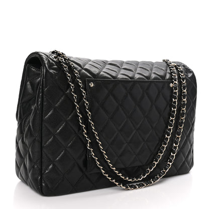 Chanel Caviar Quilted XXL Travel Flap Bag Black 3 of 10