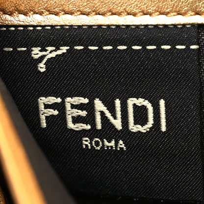 Fendi Vitello Catalan Mirror FF 1974 Embossed Continental Wallet Gold 7 of 10