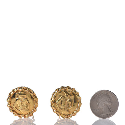 Chanel Coco Clip On Earrings Gold 2 of 4