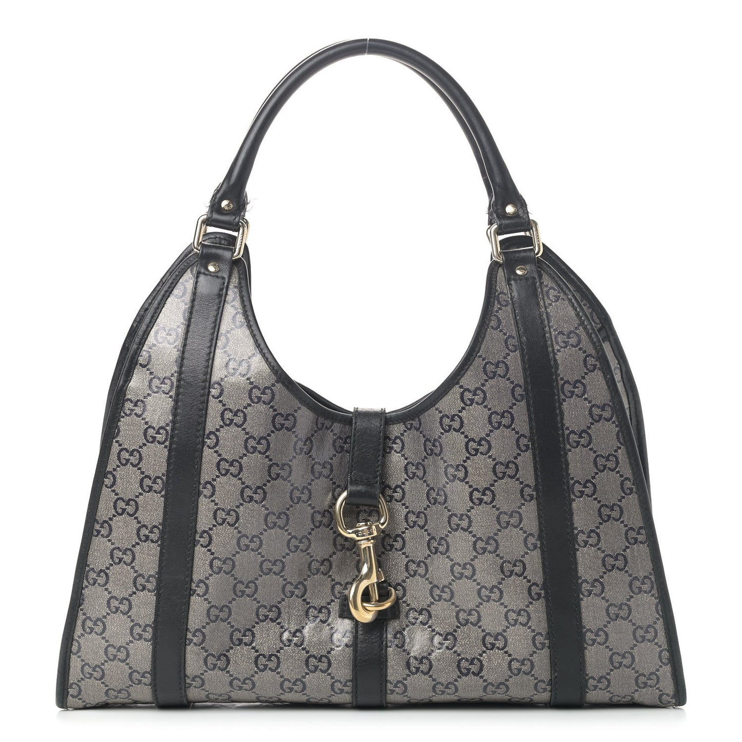 Crystal Monogram Medium Joy Shoulder Bag Black