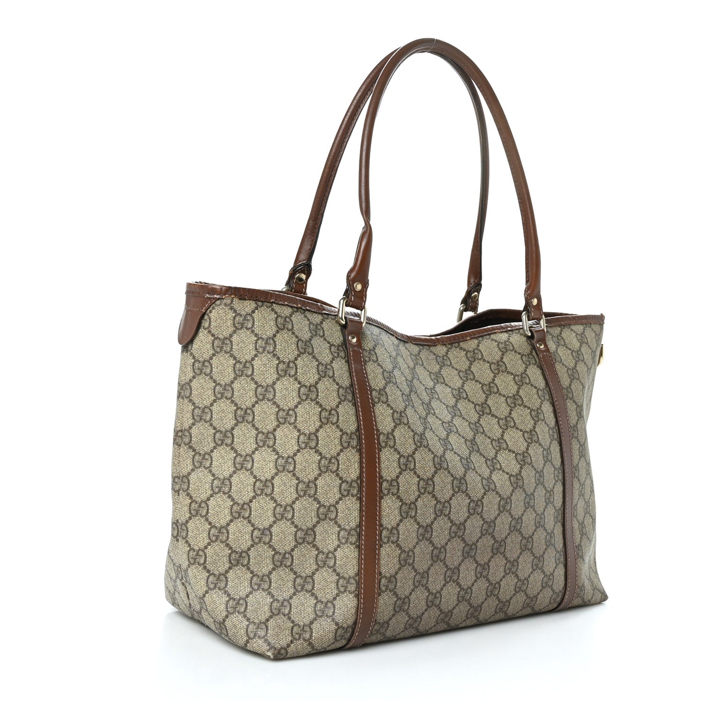 GG Plus Monogram Medium Joy Tote Brown