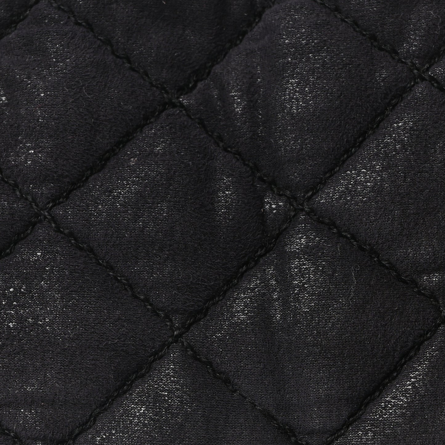 Shaggy Deer Quilted Falabella Shoulder Bag Black