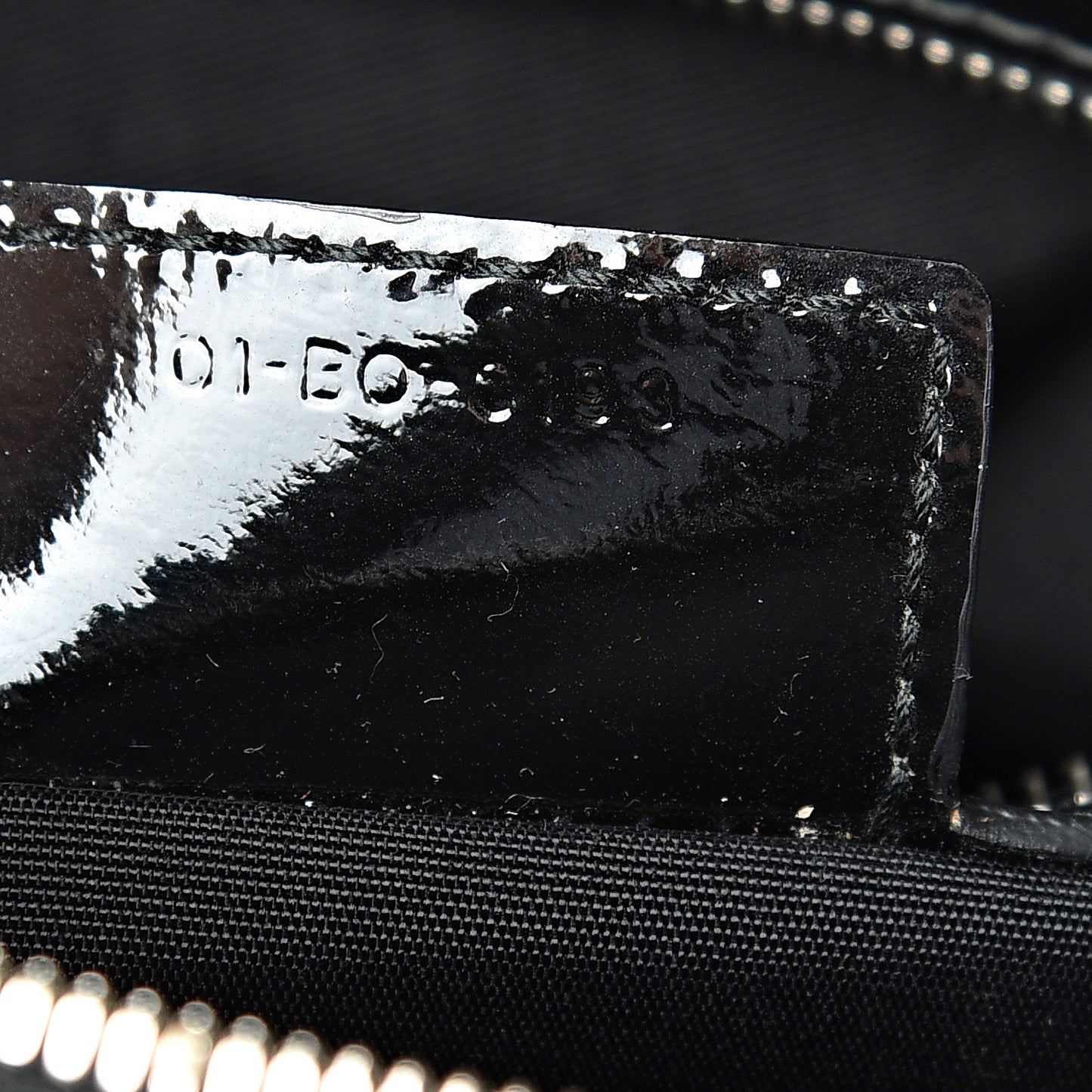 Patent Cannage Dior Soft Zipped Shopping Tote Black