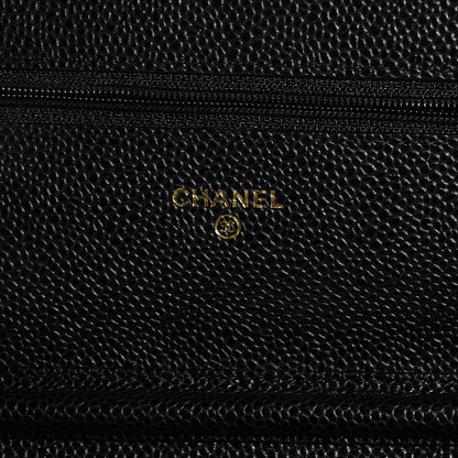 Chanel Caviar Quilted Wallet On Chain WOC Black 7 of 9