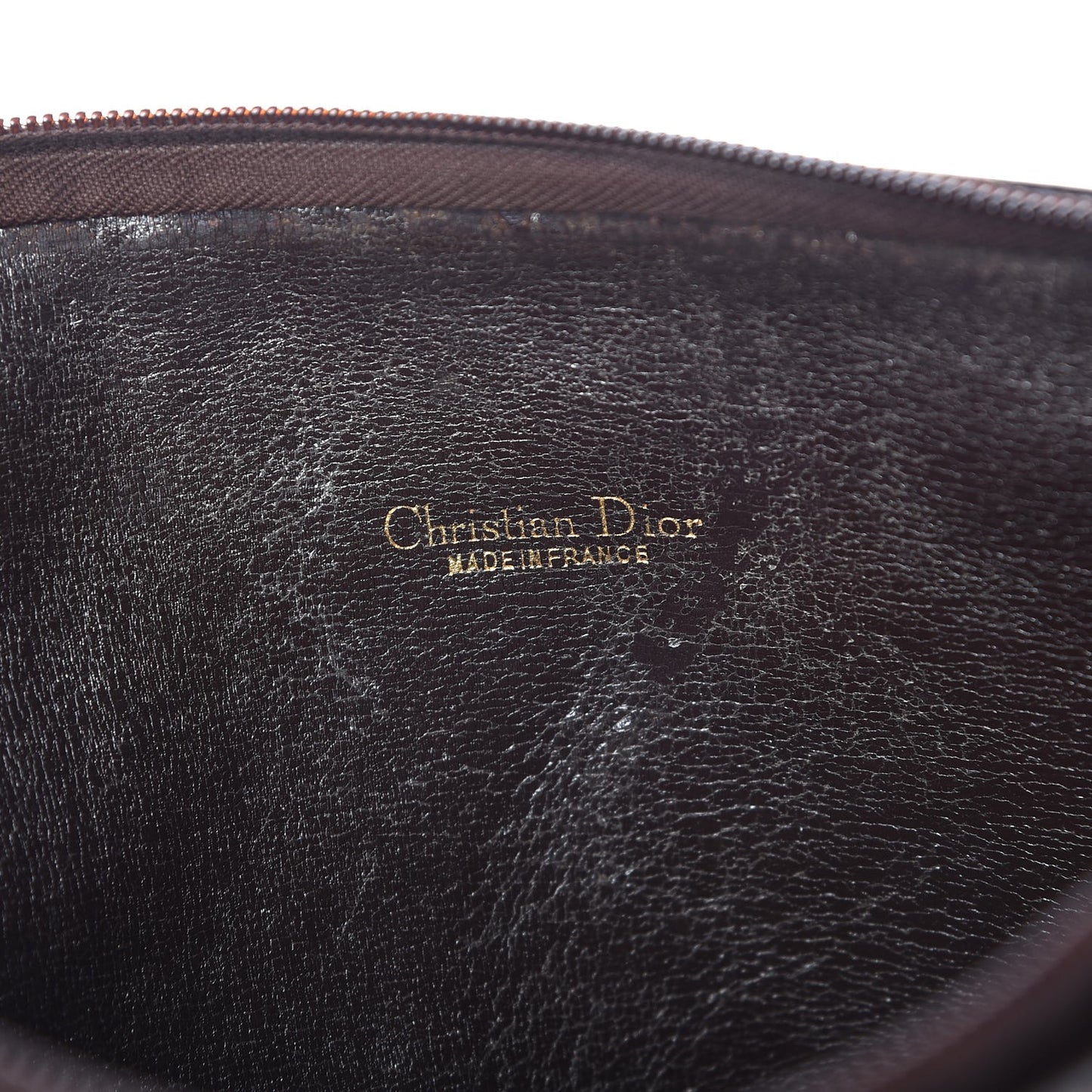 Monogram Wristlet Brown