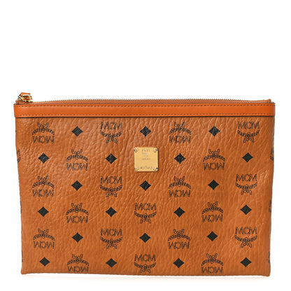 MCM Visetos Mini Pouch Cognac 1 of 9