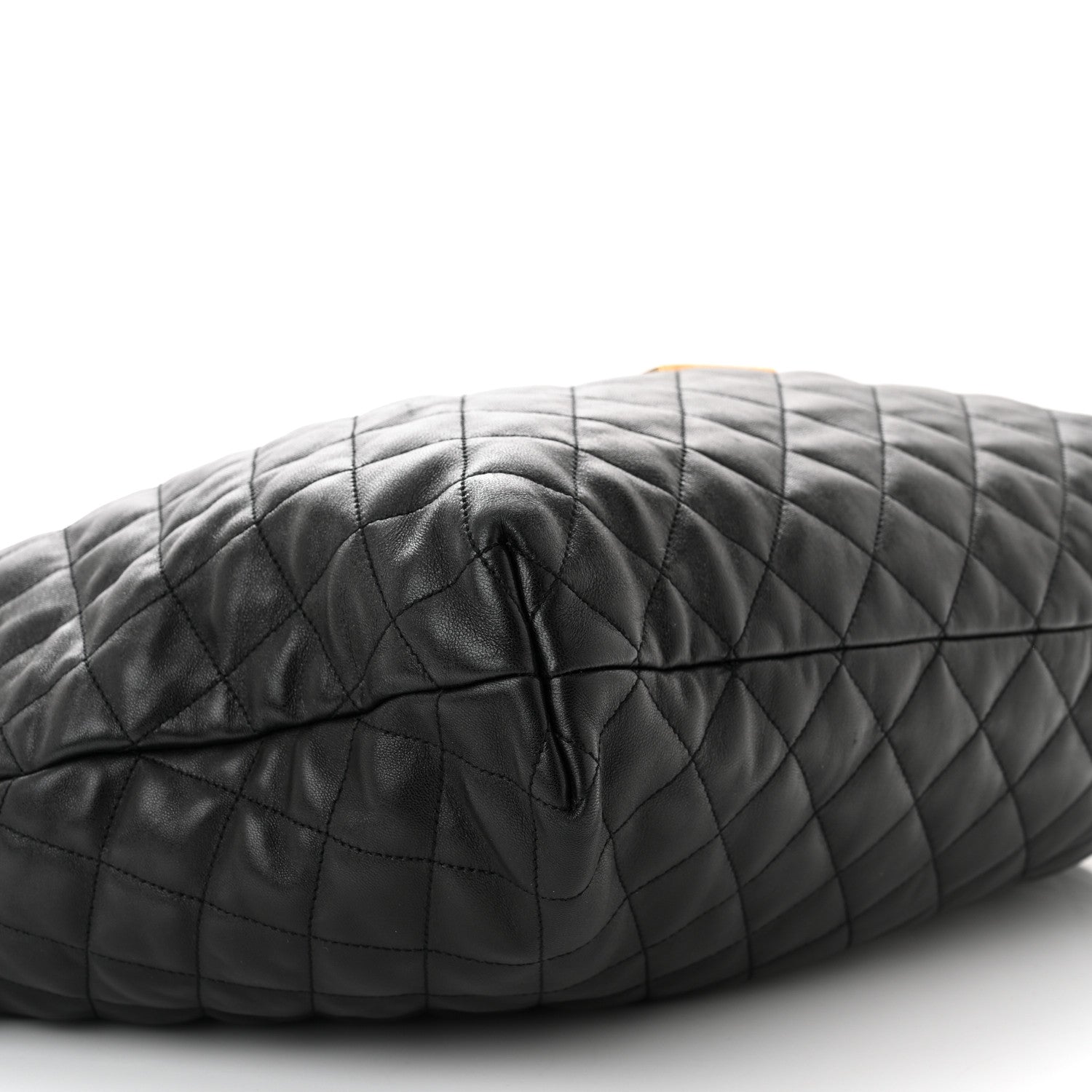Saint Laurent Lambskin Quilted Maxi Icare Shopping Tote Black 10 of 12