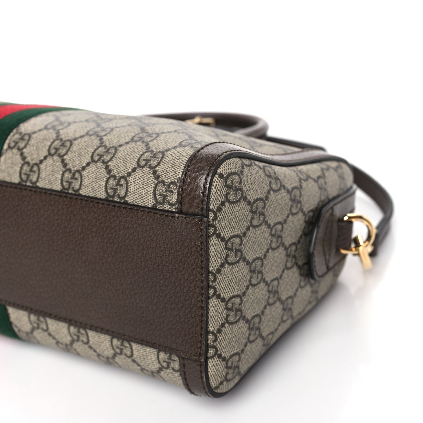 GG Supreme Monogram Web Medium Ophidia Boston Brown