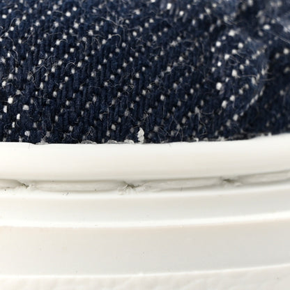 Louis Vuitton LOUIS VUITTON Denim Monogram Debossed Time Out Sneakers 39 Blue 13 of 16