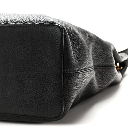 Gucci Pebbled Calfskin Large Soho Hobo Black Black 10 of 10
