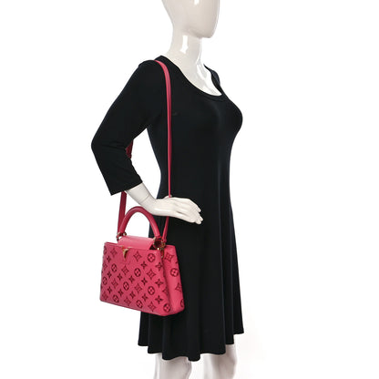 Louis Vuitton Calfskin LV Broderie Anglaise Capucines BB Pink 2 of 9