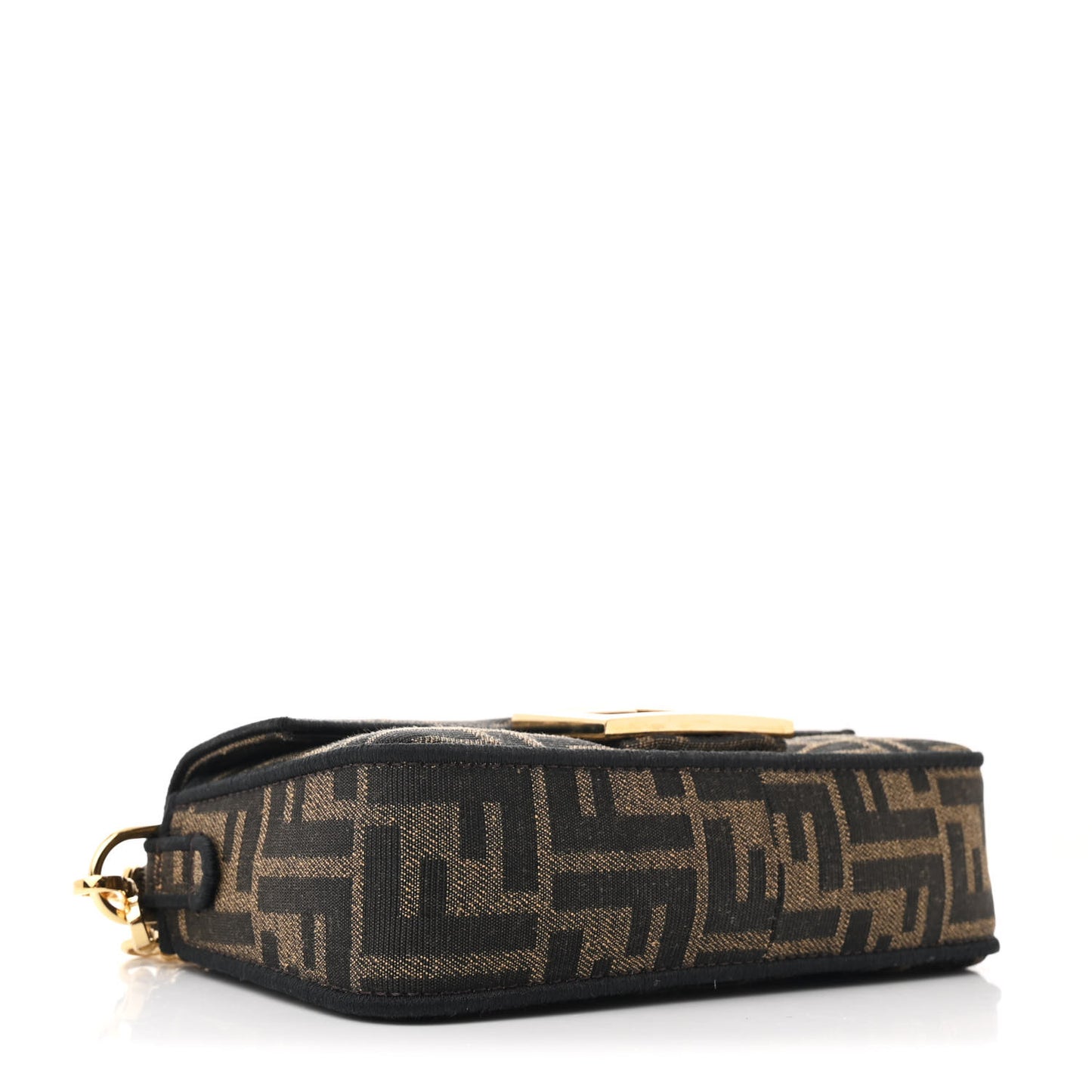 Fabric Jacquard FF 1974 Mini Baguette Tobacco Moro Black