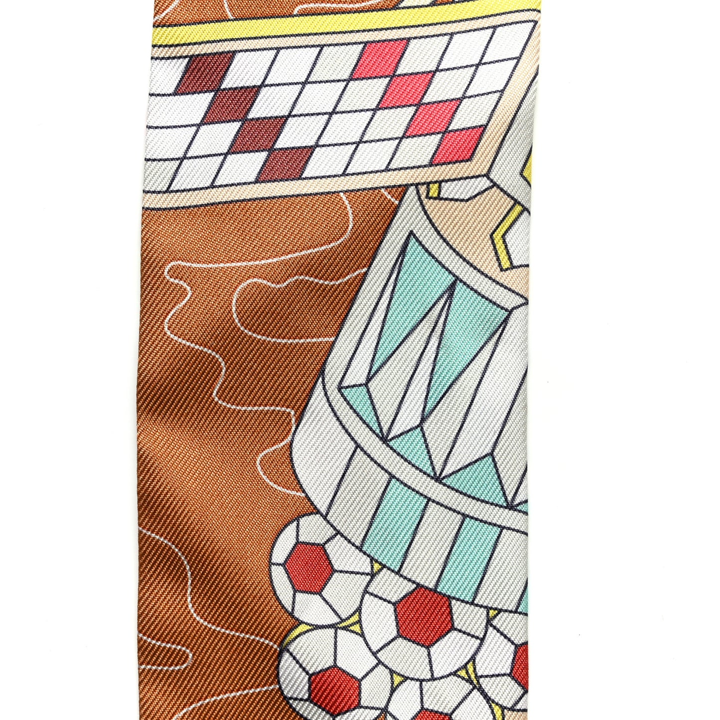 Silk Odyssey Twilly Noisette Aqua Multicolor