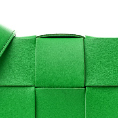 Bottega Veneta Lambskin Maxi Intrecciato Cassette Crossbody Bag Parakeet 8 of 10