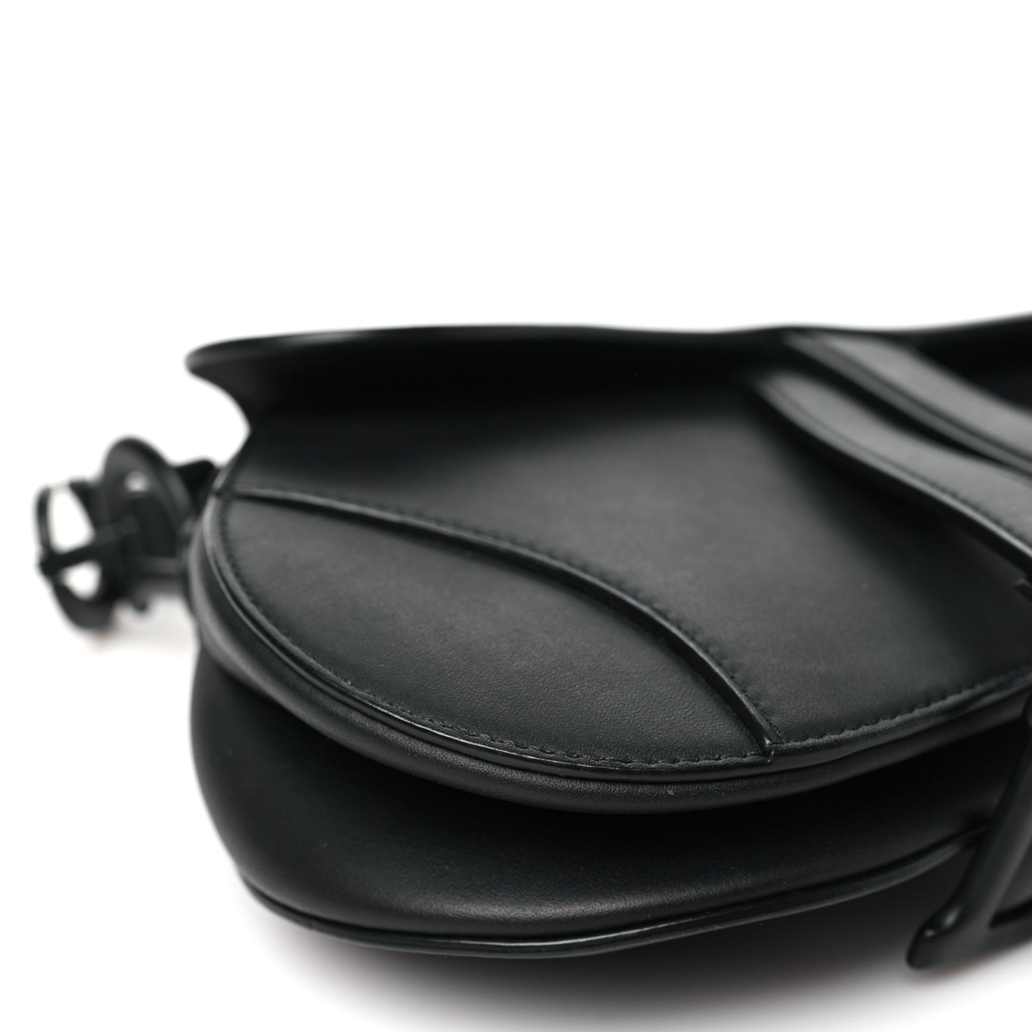 Christian Dior Ultra Matte Calfskin Mini Saddle Bag Black 9 of 11