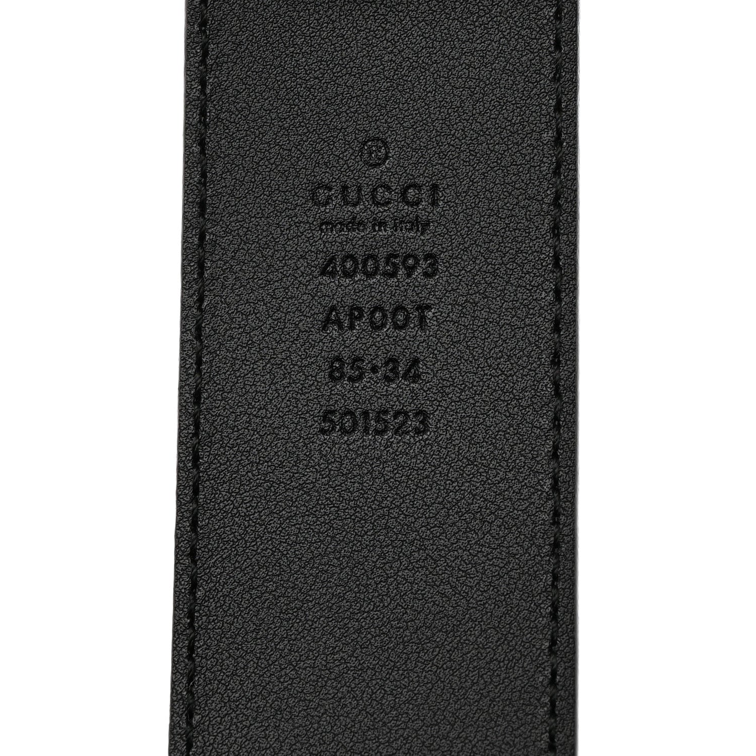 Gucci Calfskin Double G 40mm Belt 85 34 Black 5 of 5