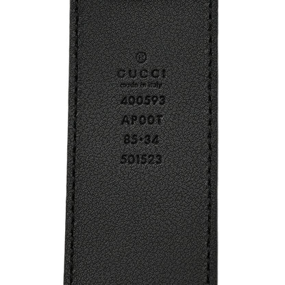 Gucci Calfskin Double G 40mm Belt 85 34 Black 5 of 5