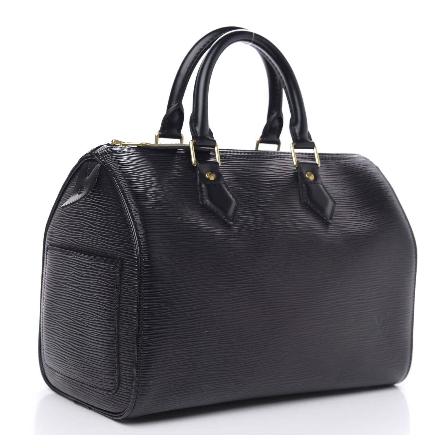 Louis Vuitton Epi Speedy 25 Black 3 of 10