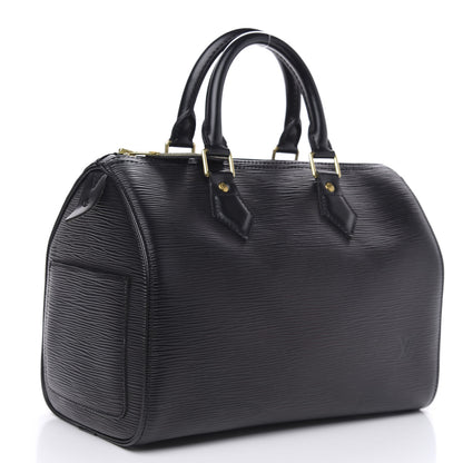 Louis Vuitton Epi Speedy 25 Black 3 of 10