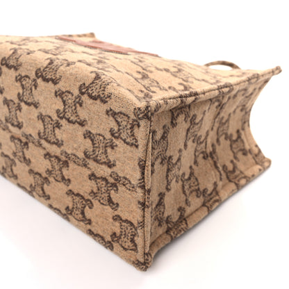 Celine Canvas Calfskin Triomphe Large Cabas Thais Camel 8 of 8