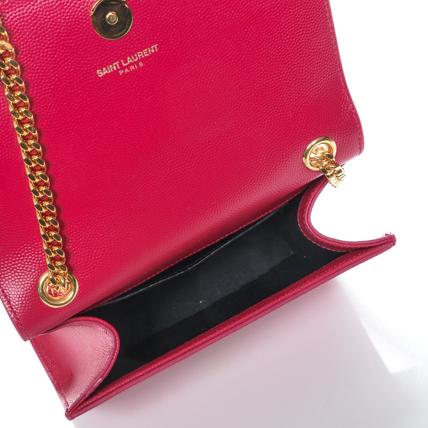 Saint Laurent Grain De Poudre Small Monogram Kate Satchel Bubblegum 5 of 6