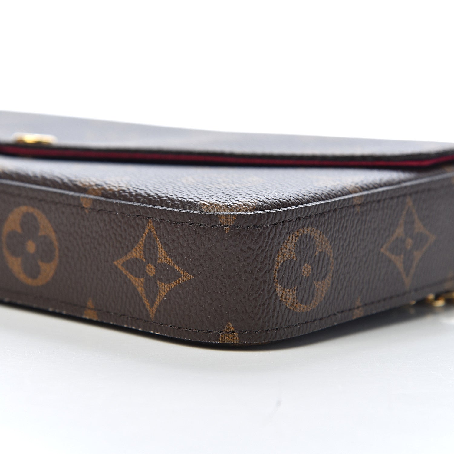 Louis Vuitton Monogram Pochette Felicie Chain Wallet Fuchsia 13 of 18