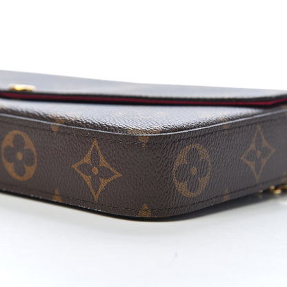Louis Vuitton Monogram Pochette Felicie Chain Wallet Fuchsia 13 of 18