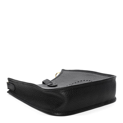 Hermes Taurillon Clemence Evelyne TPM Black 3 of 4