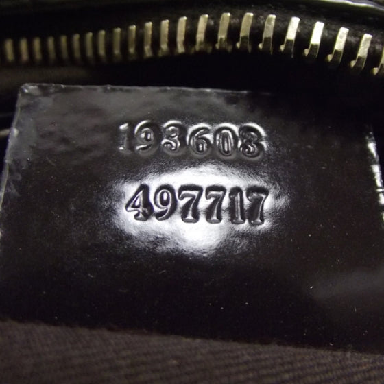 Monogram Guccissima Hearts Studded Medium Joy Boston Dark Brown