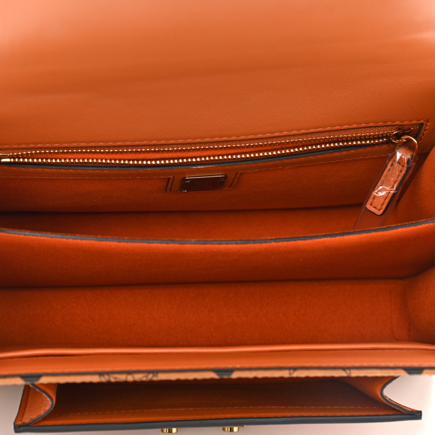 Visetos Medium Patricia Pocket Satchel Cognac