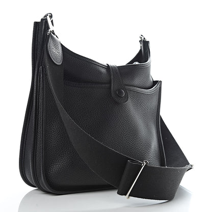 Hermes Taurillon Clemence Evelyne III PM Black 3 of 10