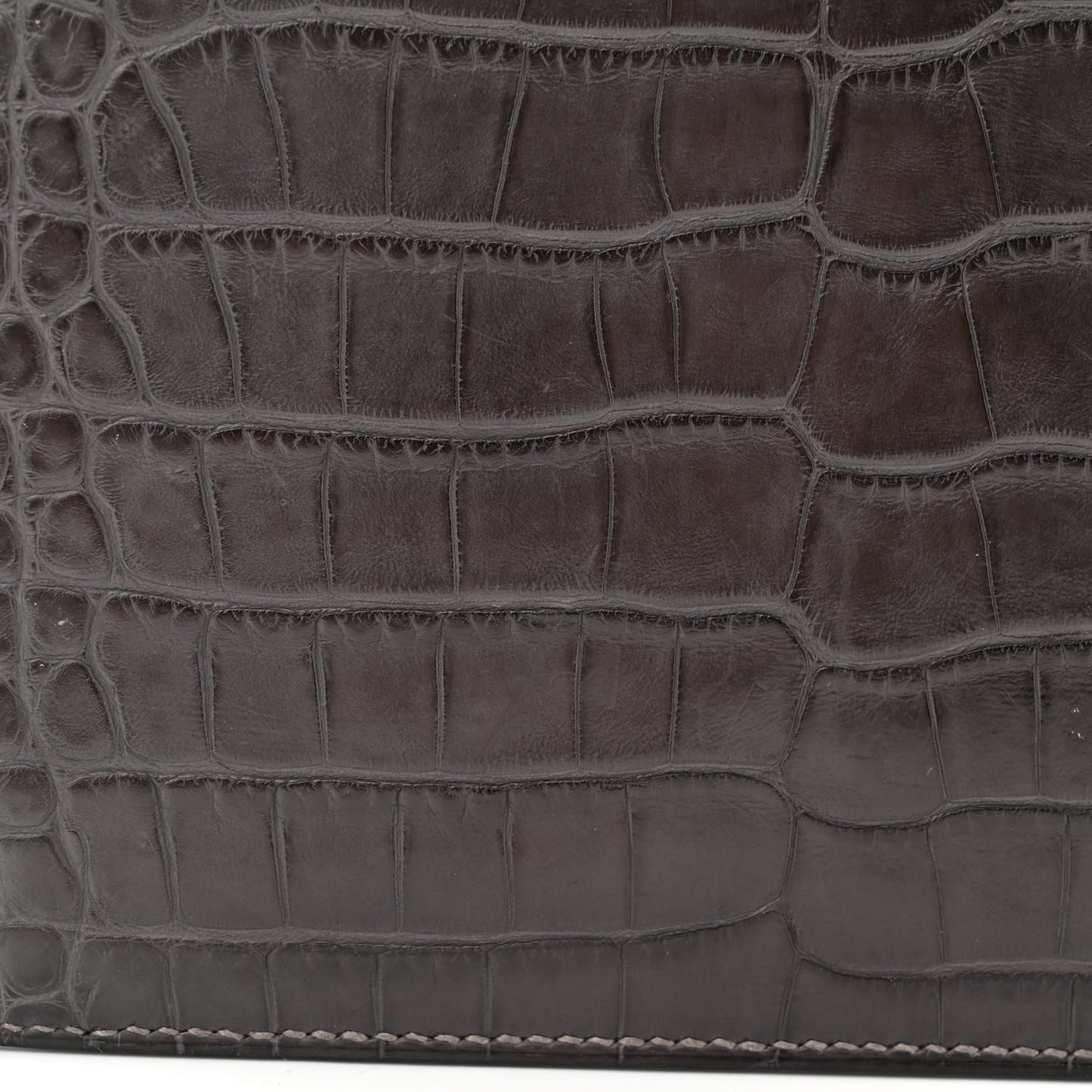 Matte Alligator Mini Sac Roulis Graphite