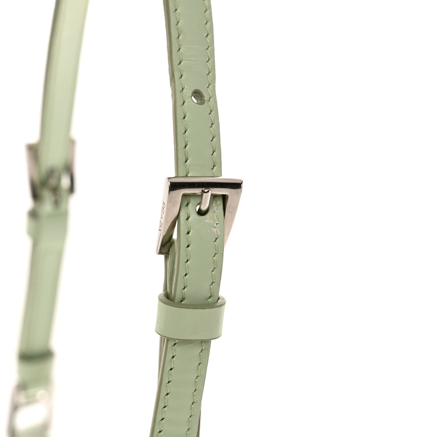 Prada Satin Crystal Cleo Adjustable Strap Shoulder Bag Acqua 13 of 13