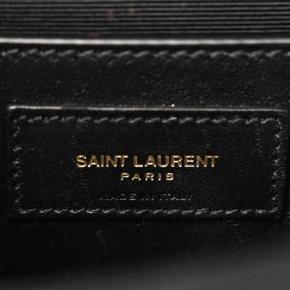 Saint Laurent Grain De Poudre Medium Classic Monogram Kate Satchel Black 5 of 8