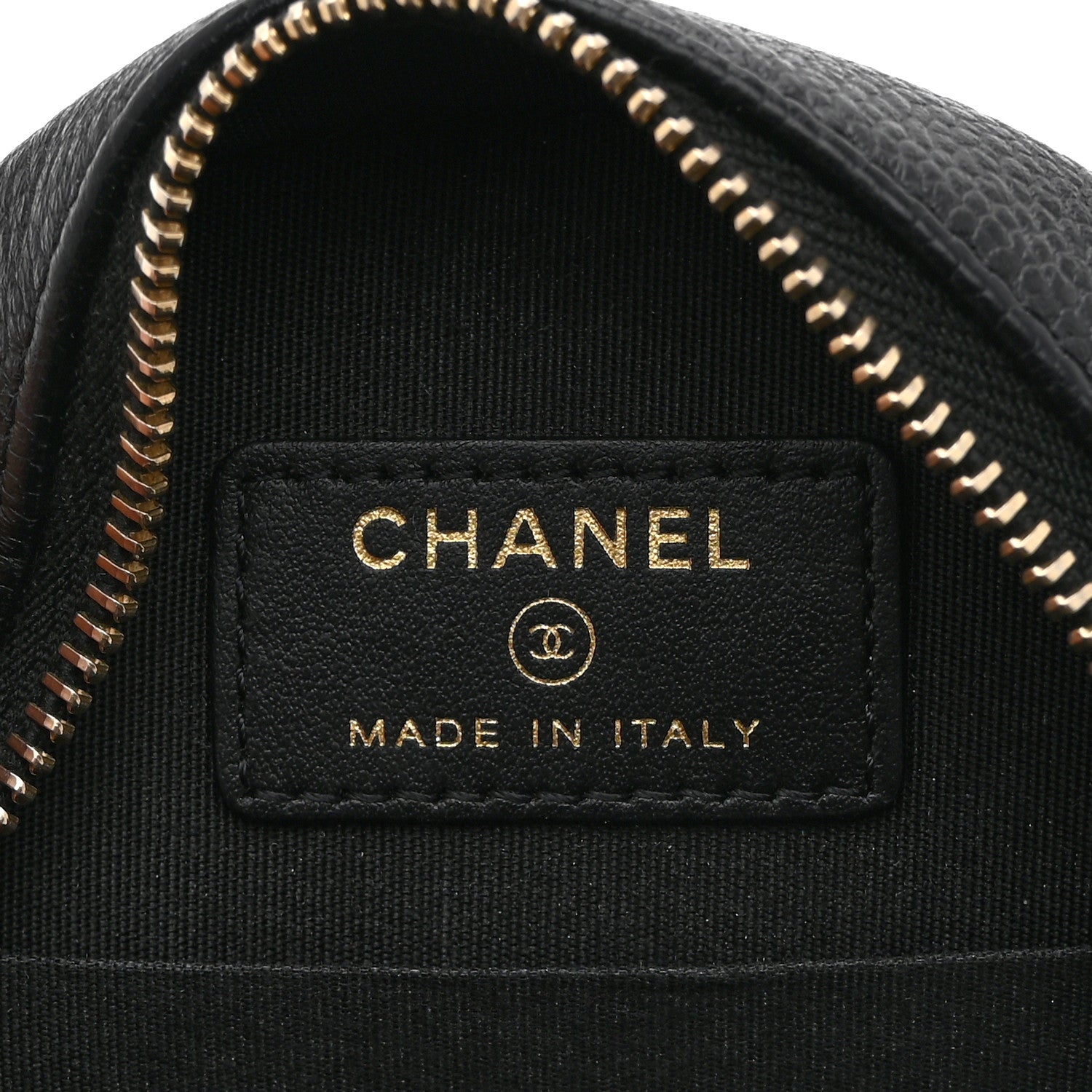 Chanel Caviar Quilted Round Filigree Crossbody Black 6 of 11