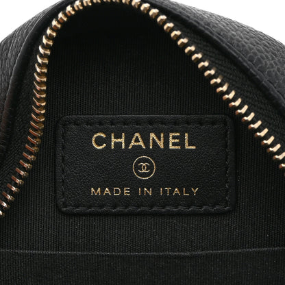 Chanel Caviar Quilted Round Filigree Crossbody Black 6 of 11