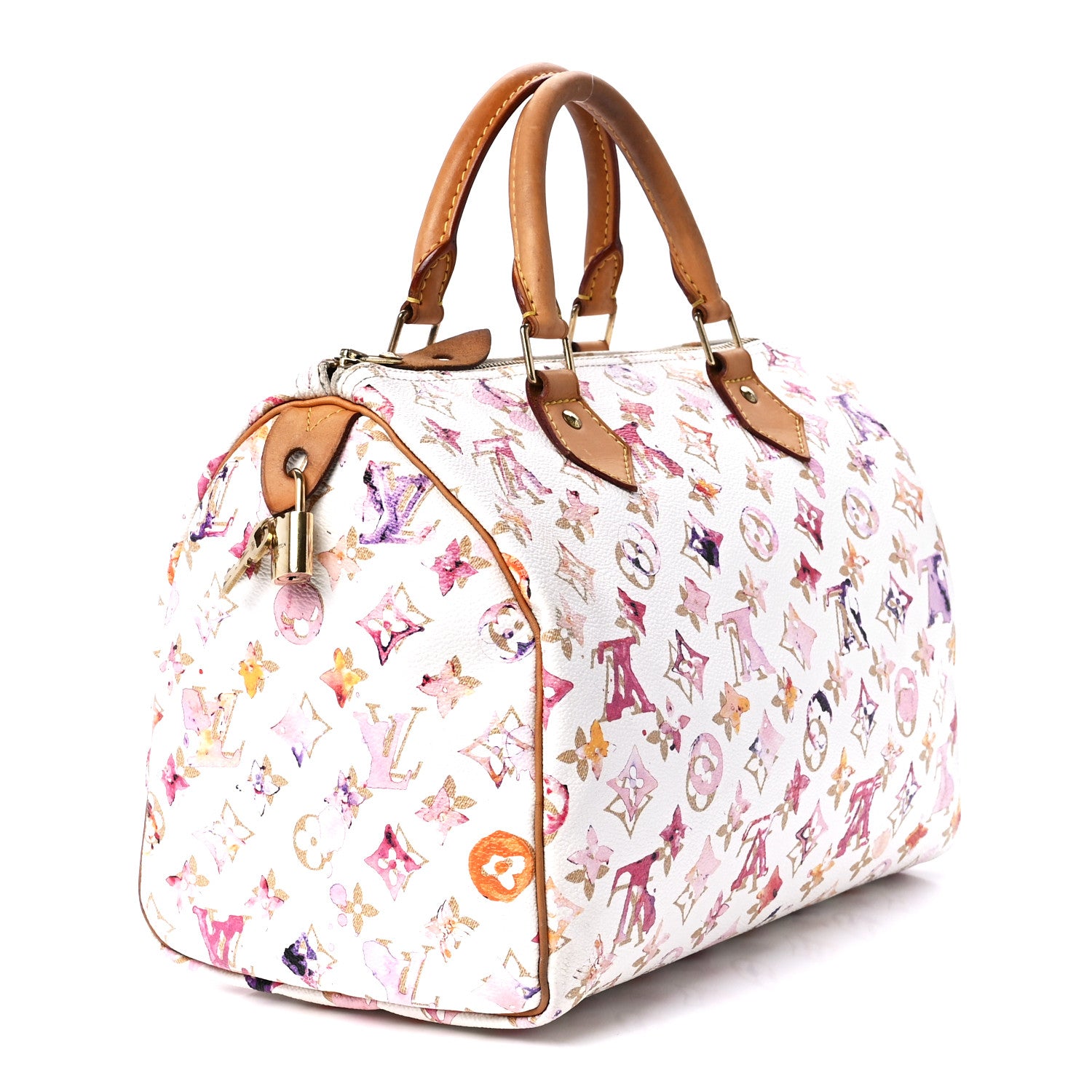 Louis Vuitton Watercolor Aquarelle Speedy 30 White 3 of 12