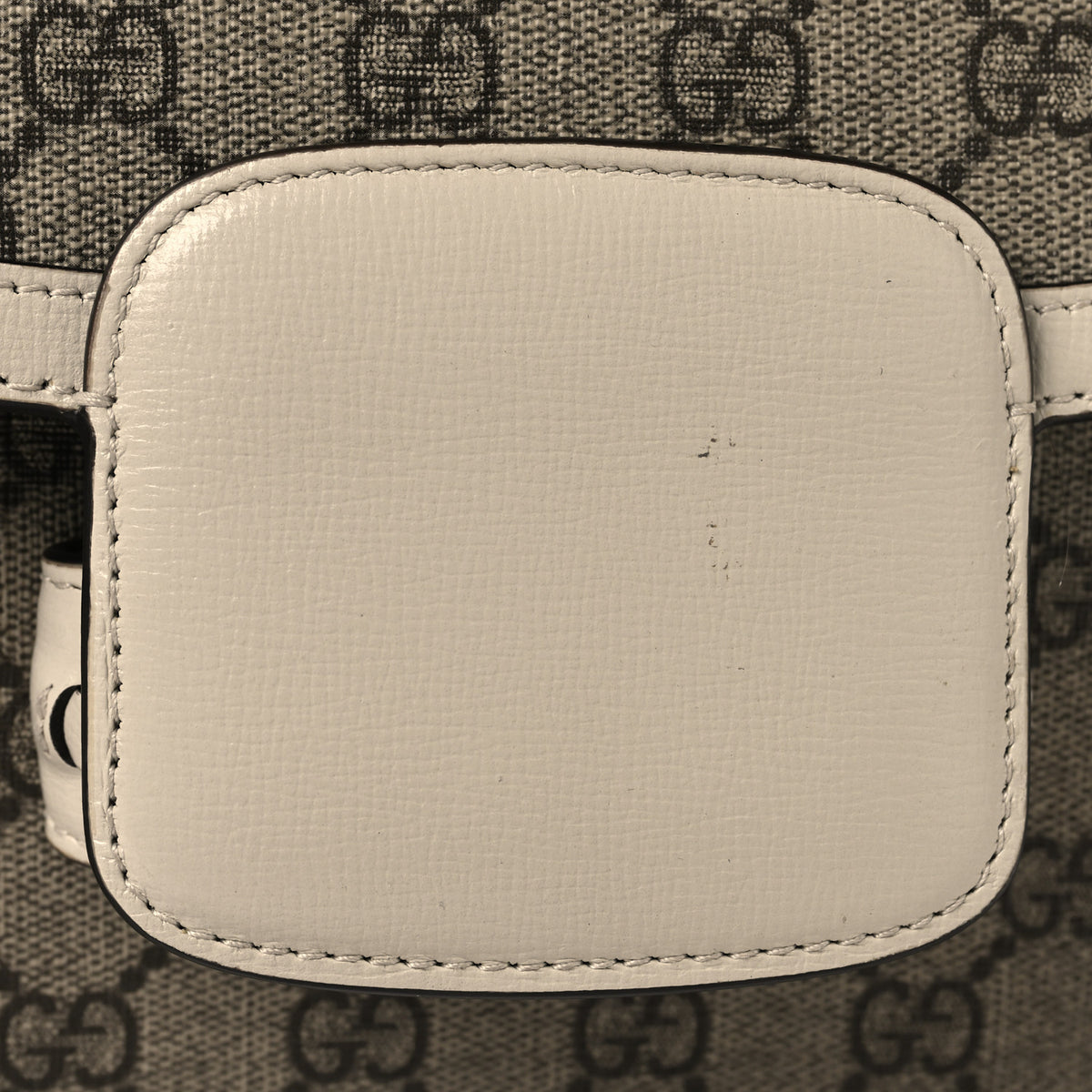 Gucci GG Supreme Monogram Horsebit 1955 Shoulder Bag Beige Mystic White 9 of 12