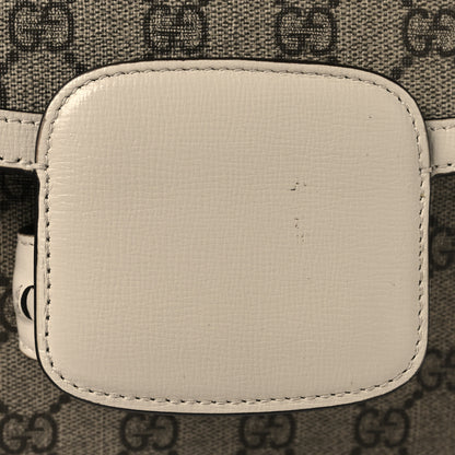 Gucci GG Supreme Monogram Horsebit 1955 Shoulder Bag Beige Mystic White 9 of 12