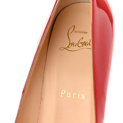 Christian Louboutin Patent Batignolles 100 Pumps 36 Rouge Lipstick 11 of 11