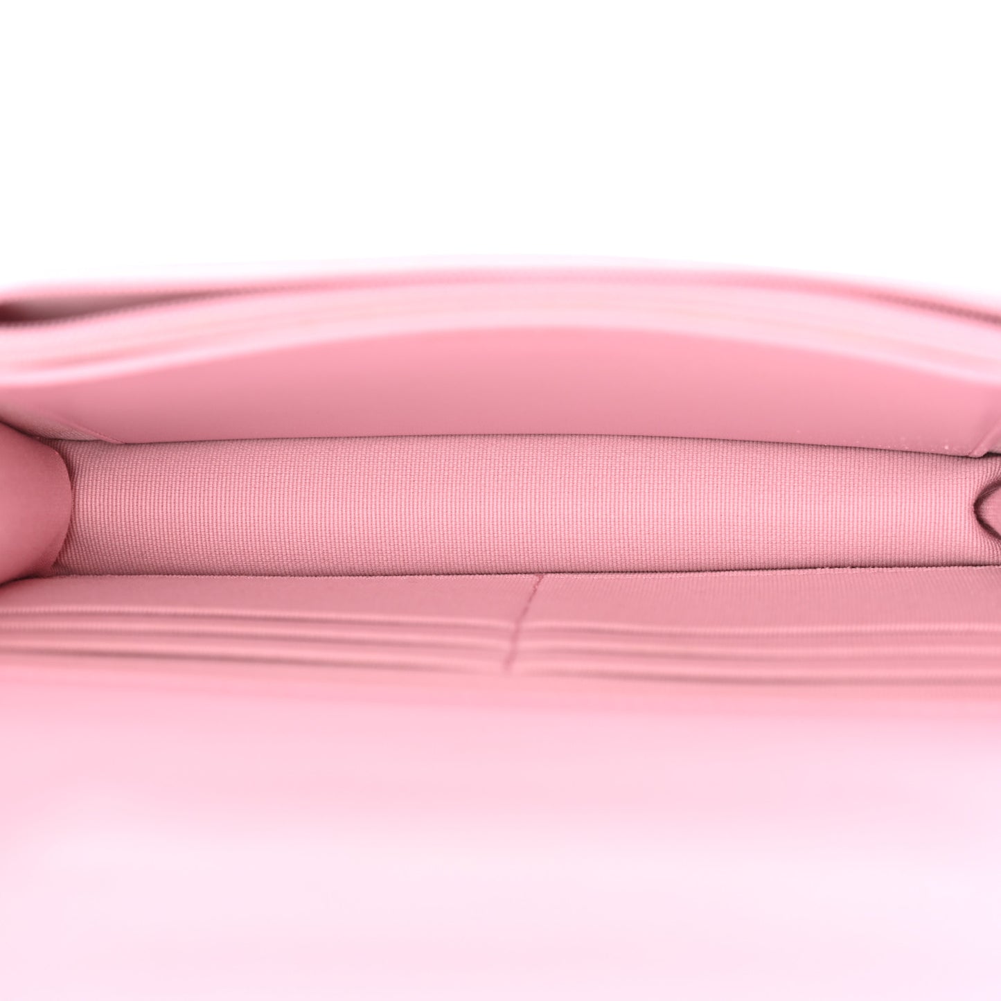 Shiny Caviar Quilted Pick Me Up Wallet On Chain WOC Pink