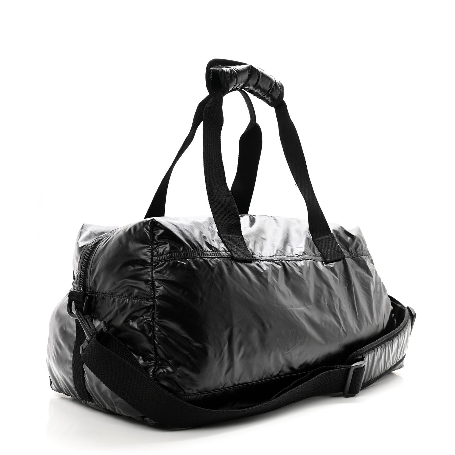 Saint Laurent Nylon Nuxx Ripstop Duffle Black White 2 of 12