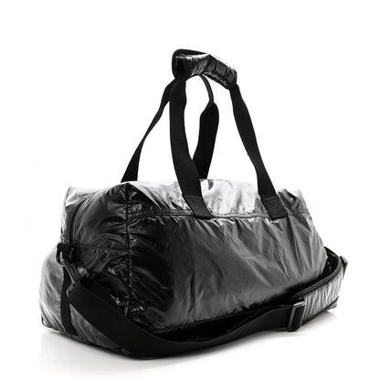 Saint Laurent Nylon Nuxx Ripstop Duffle Black White 2 of 12