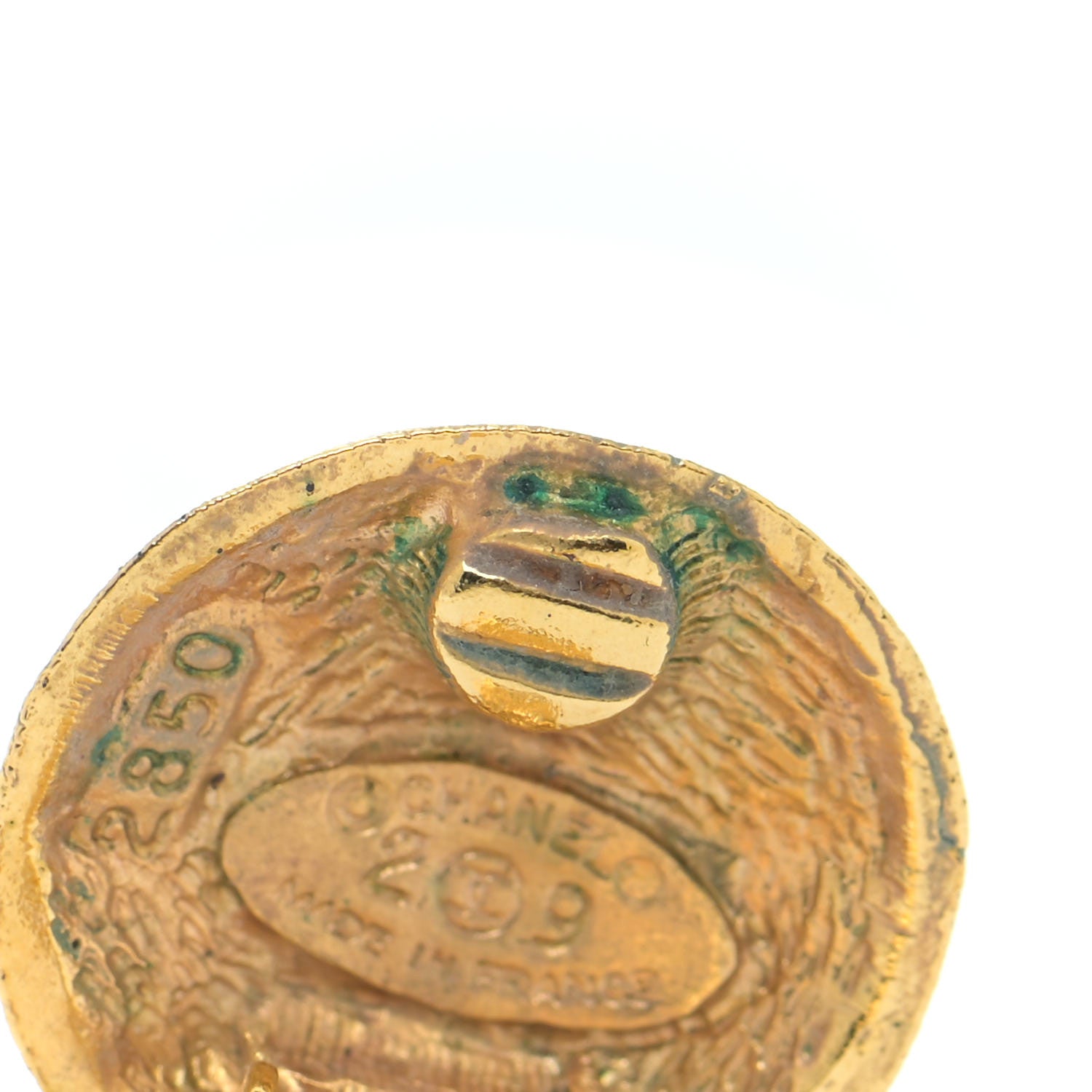 Chanel CC Clip On Earrings Gold 5 of 7